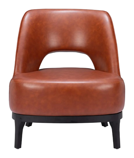 Mistley Accent Chair Brown – Plush Faux Leather Comfort | Accent Seating | Trufairs