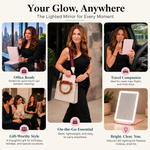 Portable LED Makeup Mirror – Rechargeable, Adjustable Brightness, Compact & Travel-Friendly - 15