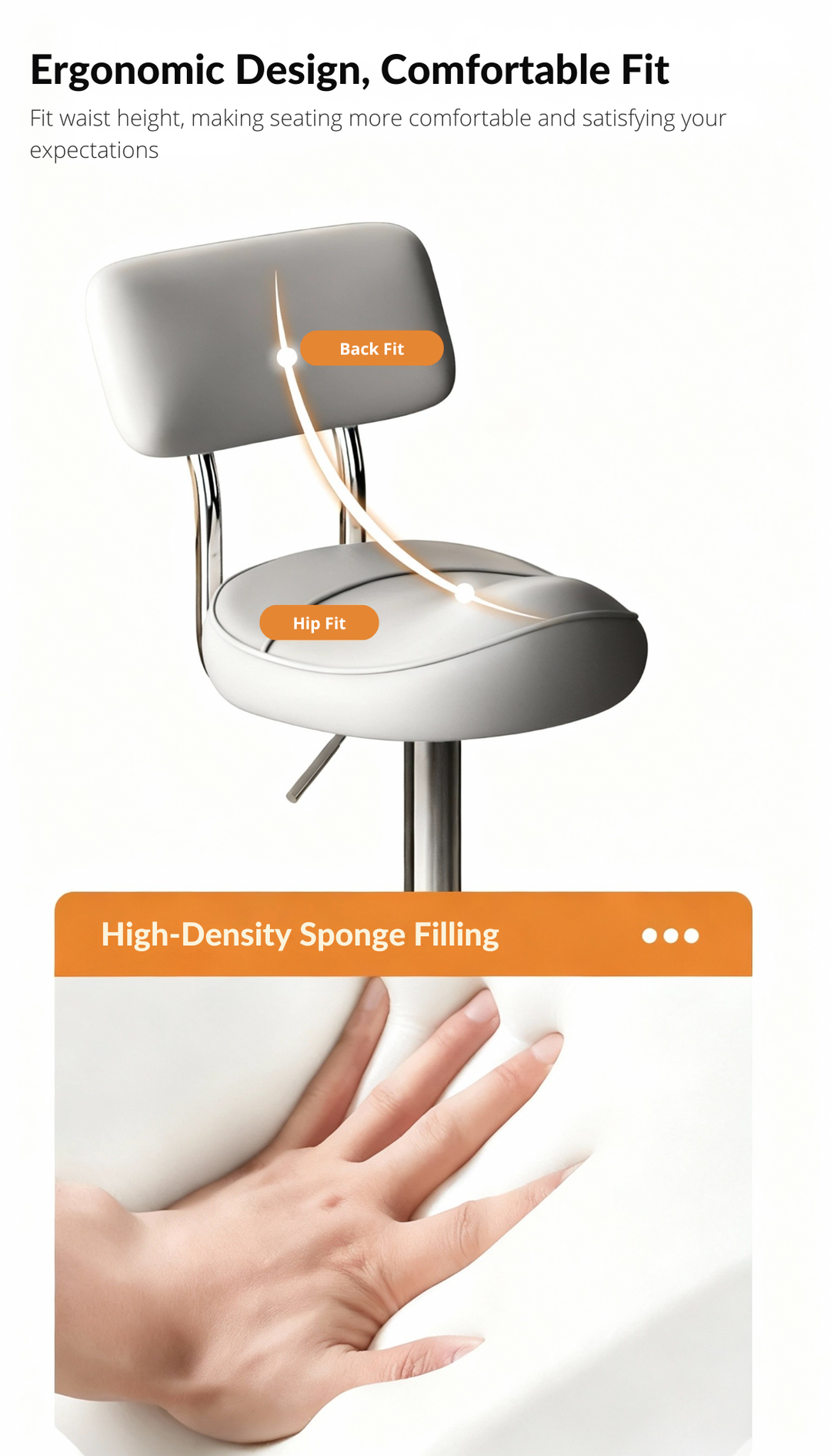 AOLIVIYA Kitchen Cooking Stool Lifting Chair Front desk checkout page Bar Chair Kitchen Barber Chair