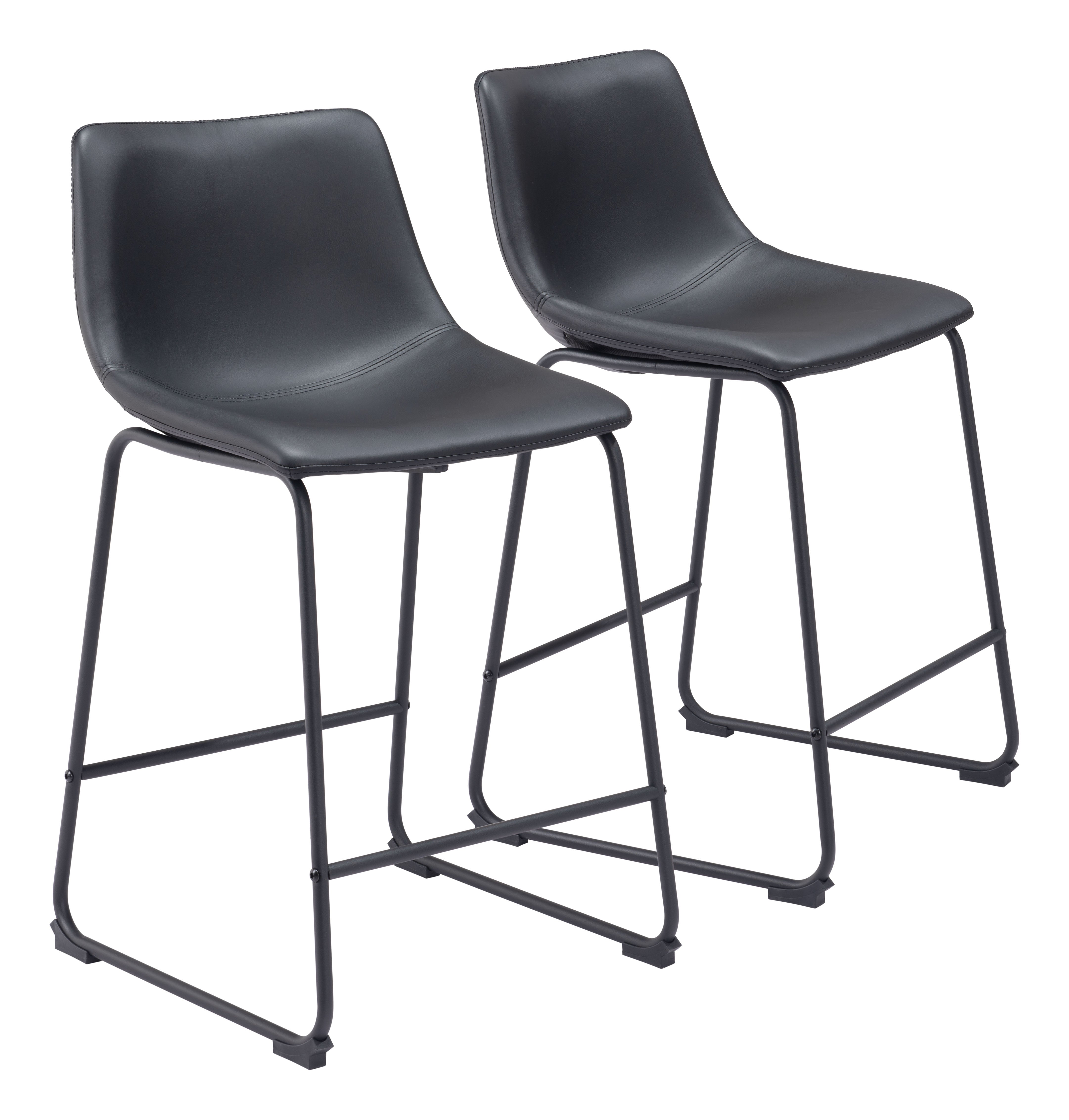 Smart Counter Stool (Set of 2) Black