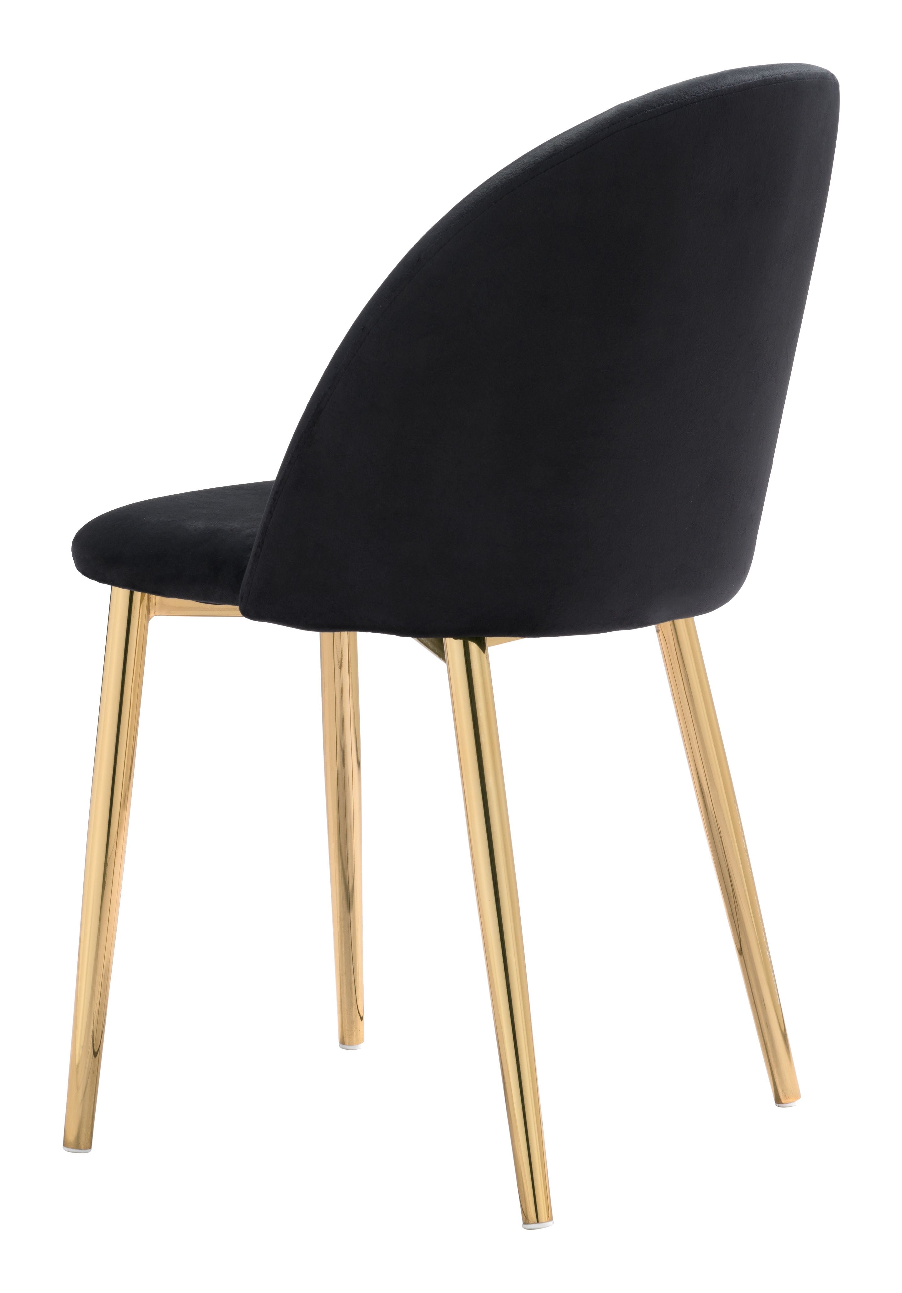 Cozy Dining Chair Black & Gold