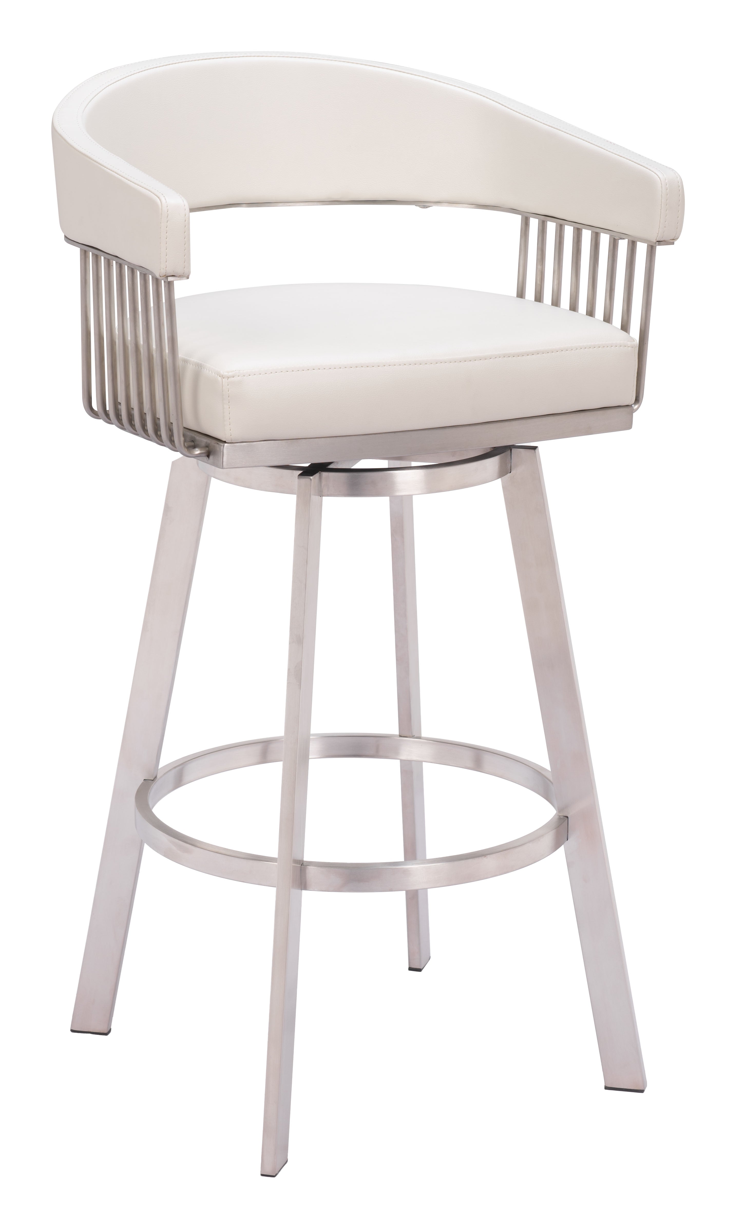 Bantry Swivel Barstool White