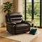 Brown Power Reclining Chair - Modern Leather Comfort with Full Recline