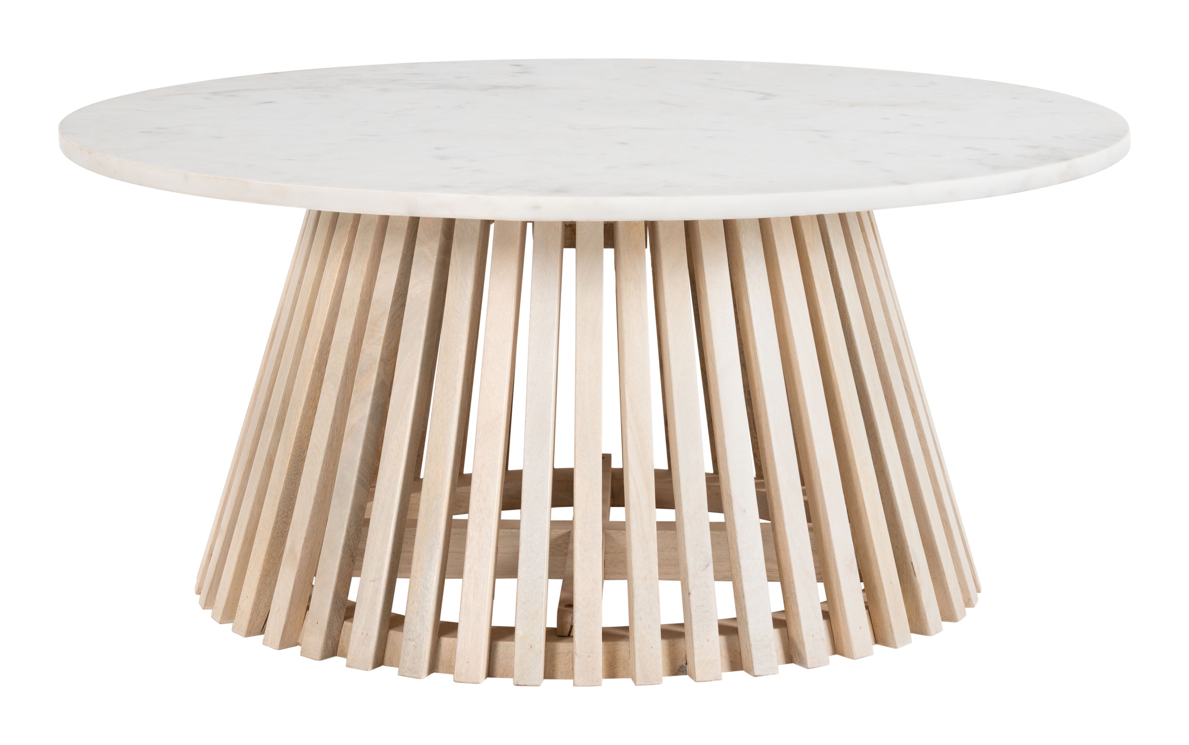 Mazara Coffee Table White & Natural