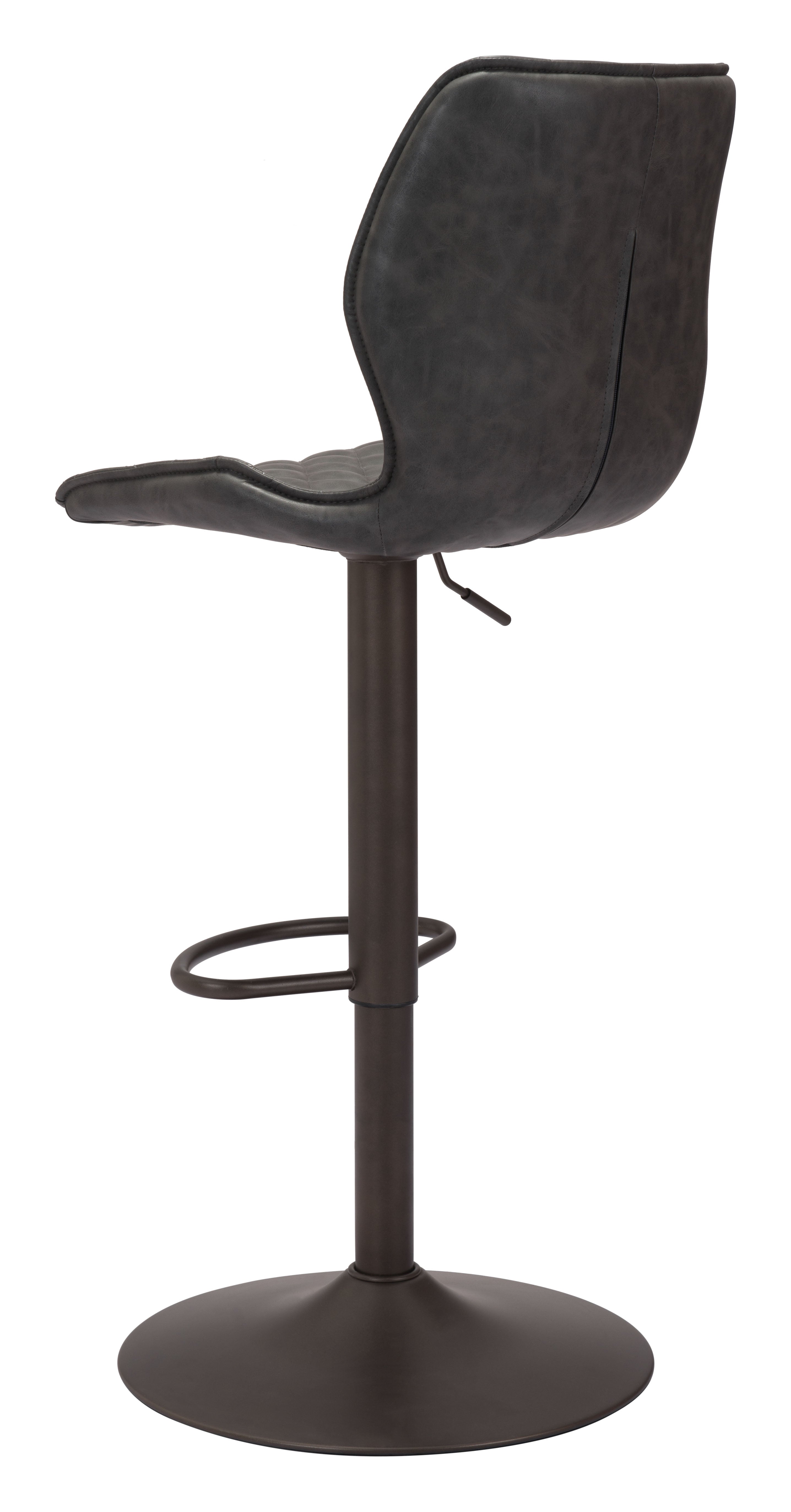 Seth Barstool Vintage Gray & Dark Bronze