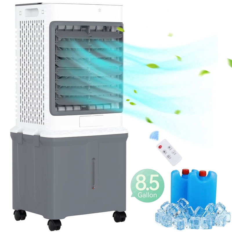3-in-1 Evaporative Air Cooler Tower Fan with Remote Control
