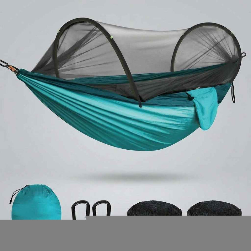 ULTRA-LIGHT POP-UP HAMMOCK WITH MOSQUITO NET – SOLO, 660 LB MAX LOAD