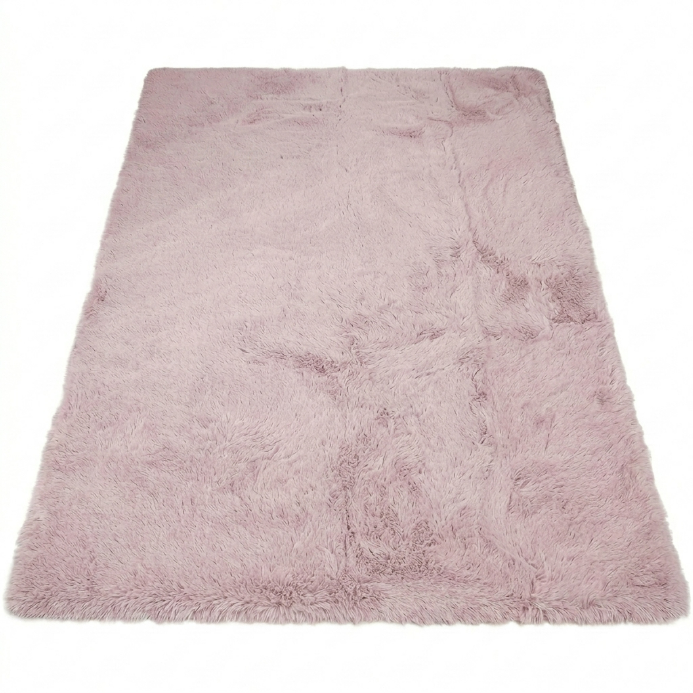 Faux Rabbit Fur Shaggy Rug – Ultra Soft Fluffy Machine Washable Area Rug for Bedroom, Living Room & Teen Room - 1