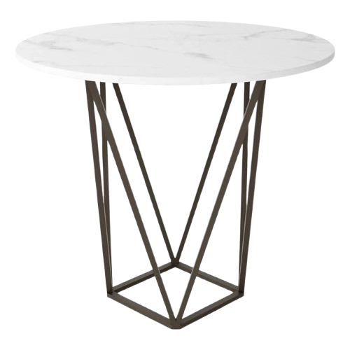 Tintern Dining Table White & Antique Bronze
