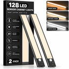 Rechargeable Under Cabinet Lights with Motion Sensor, 2-Pack - 1
