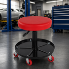 Pneumatic Rolling Mechanic Stool with Wheels – Adjustable Height Shop Stool with Tool Tray, 360° Swivel Seat for Garage & Workshop - 1