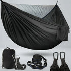 Over 600lbs Hammock, 1-2 person, Nylon with Mosquito Net - 1