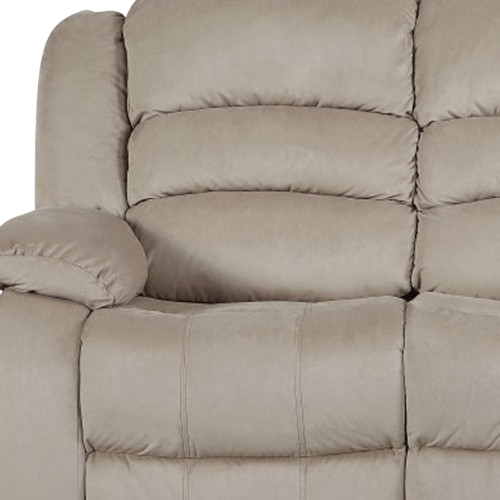 40" Contemporary Beige Fabric Sofa