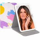 Portable LED Makeup Mirror – Rechargeable, Adjustable Brightness, Compact & Travel-Friendly - 1