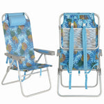 17" Big & Tall Oversized Beach Chairs 2-Pack – Heavy Duty Folding Outdoor Seating - 1
