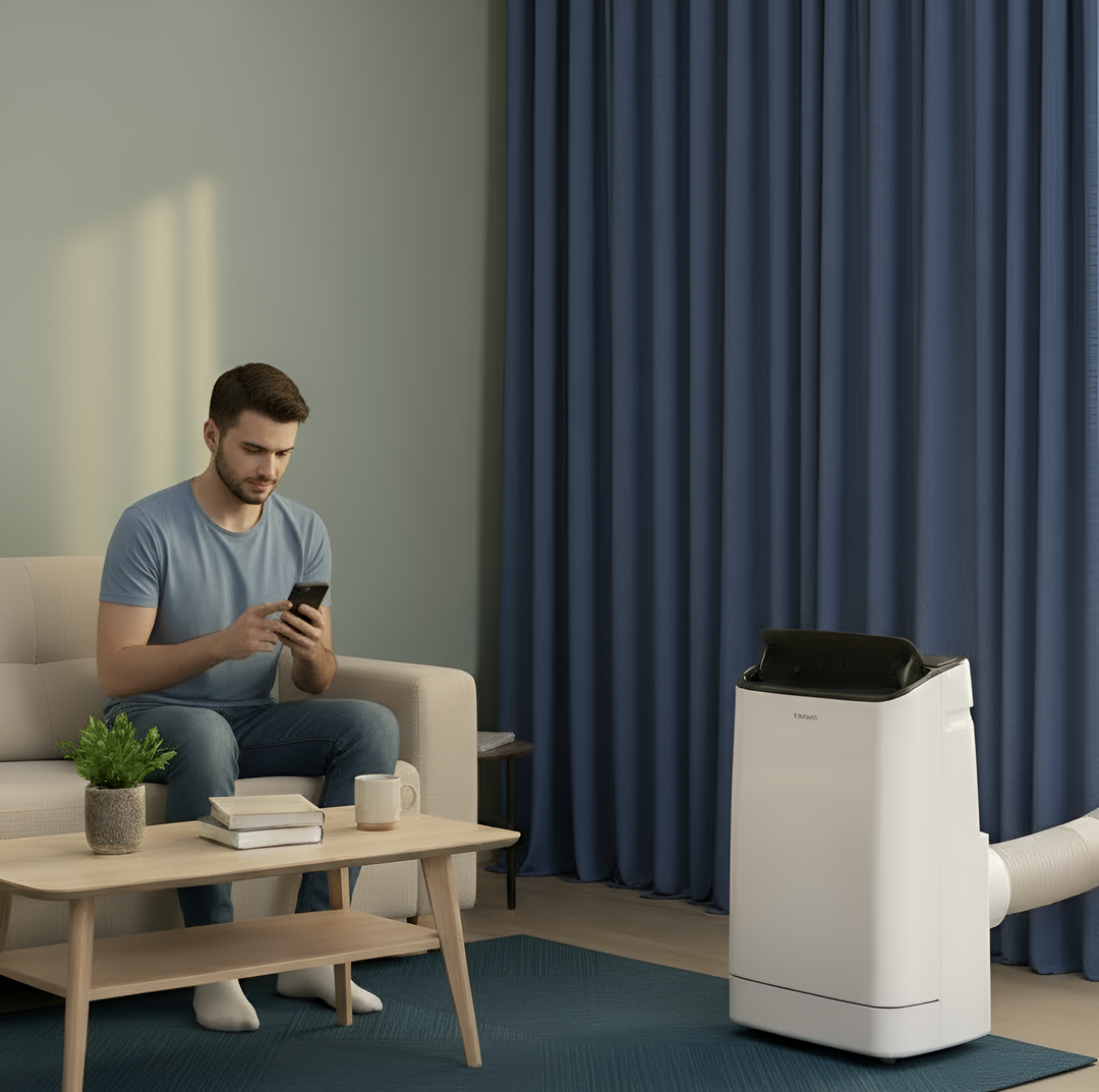 15000 BTU Portable Air Conditioner with APP Control and Heat