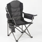 Oversized Portable Camping Chair with Lumbar Support & Cooler Bag - 1