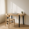 45" Natural and Dark Brown Writing Desk