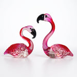 Glass Flamingo Figurine – Hand-Blown Art Glass Decor - 1