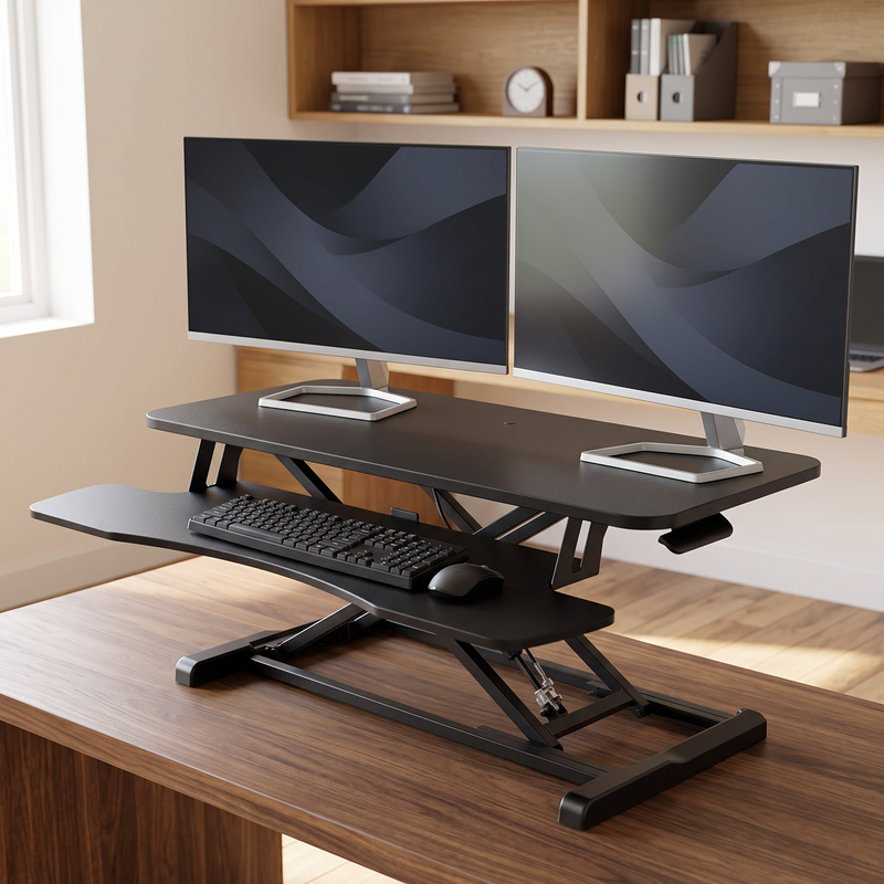 Standing Desk Converter – Adjustable Sit-to-Stand Desk Riser - 1