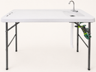 Folding Fish Cleaning Table with Sink & Sprayer Options - 1