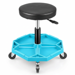 360° Swivel Pneumatic Mechanic Stool — 300–330 lbs Capacity, Padded Seat | Trufairs - 1