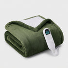 Heated Throw Blanket – Flannel & Sherpa, 6 Heat Levels - 1