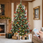 PRE LIT CHRISTMAS TREE – COLOR CHANGING LED LIGHTS WITH REMOTE CONTROL - 1
