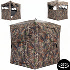 SucceBuy Hunting Blind, 270° & 360° See Through Ground Blind, 2-3 Person / 3-4 Person Pop Up Deer Blind for Hunting with Carrying Bag, Portable Tent - 1