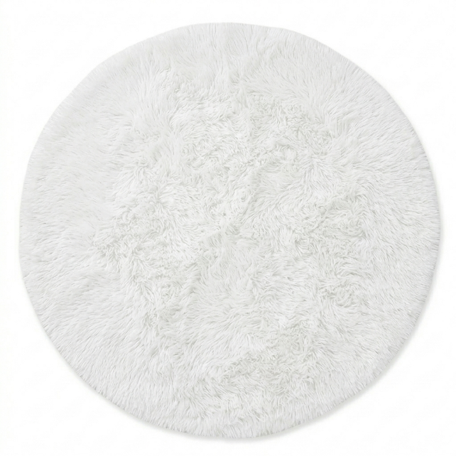 Faux Rabbit Fur Shaggy Rug – Ultra Soft Fluffy Machine Washable Area Rug for Bedroom, Living Room & Teen Room - 1