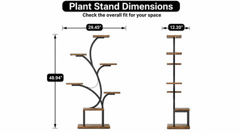 Plant Stand with Grow Lights – Indoor Plant Shelf, 4 to 9 Tiers fit and scale thumbnail 1