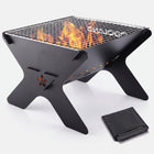 Portable Folding Charcoal Grill & Campfire Fire Pit - 1