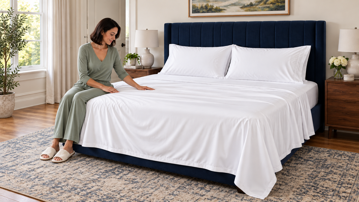 100% Viscose from Bamboo Sheet Set – 300 TC Sateen, Deep Pocket - image 1
