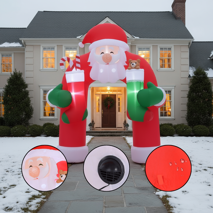 Christmas Inflatables Outdoor Decorations Giant Santa Claus