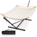 2-Person Hammock with Adjustable-Height Stand, Pillow & Carrying Bag - 1