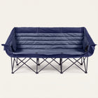 Oversized Padded 3-Person Folding Camping Loveseat Chair – Heavy Duty Outdoor Seating - 1