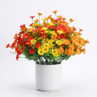 Artificial Fall Flowers for Outdoors – UV-Resistant, 12 Bundles - 1