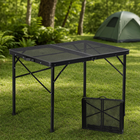 Foldable Camping Table Collapsible Picnic Aluminum Alloy Grill Stand - 1