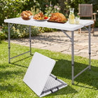 4 ft Adjustable Folding Camping Table - 1