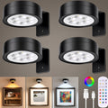 Show Black 4-Pack RGB Rechargeable Picture Lights