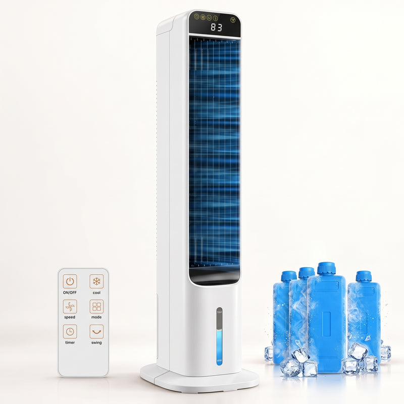 3-in-1 Evaporative Air Cooler Tower Fan with Remote Control - 1