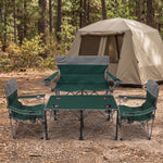 Outdoor 4-Piece Folding Chair and Table Set – Perfect for Camping and Picnics - 1