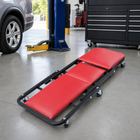 2-in-1 Convertible Z-Creeper Seat - Rolling Mechanic Creeper with Wheels, Under Dash Creeper & Garage Chair for Auto Repair, Low Profile Roller Seat - 1