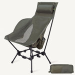 Ultra-Compact High Back Folding Camping Chair – Lightweight & Portable - 1