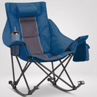 Oversized Folding Rocking Camping Chair with Padded Headrest - 1