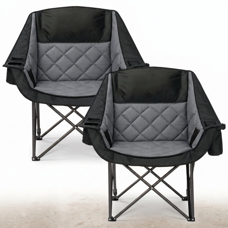 Heated & Standard Oversized Folding Camping Chair - 1