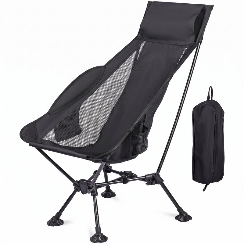 Ultra-Compact High Back Folding Camping Chair – Lightweight & Portable - 1