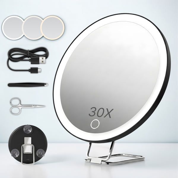 Lighted Magnifying Makeup Mirror – Rechargeable LED - 1