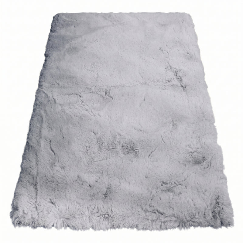 Faux Rabbit Fur Shaggy Rug – Ultra Soft Fluffy Machine Washable Area Rug for Bedroom, Living Room & Teen Room - 1