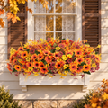 Show Mixed Yellow & Brown & Green Fall Flowers – 12 Bundles
